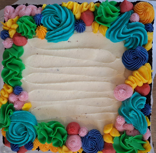 Add your own flair tray cake