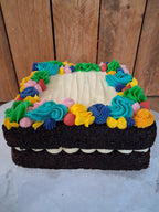 Add your own flair tray cake