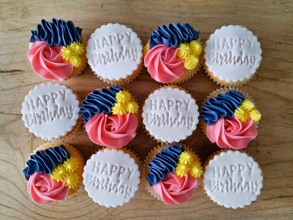 Happy birthday cupcakes