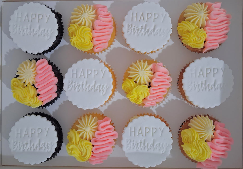 Happy birthday cupcakes